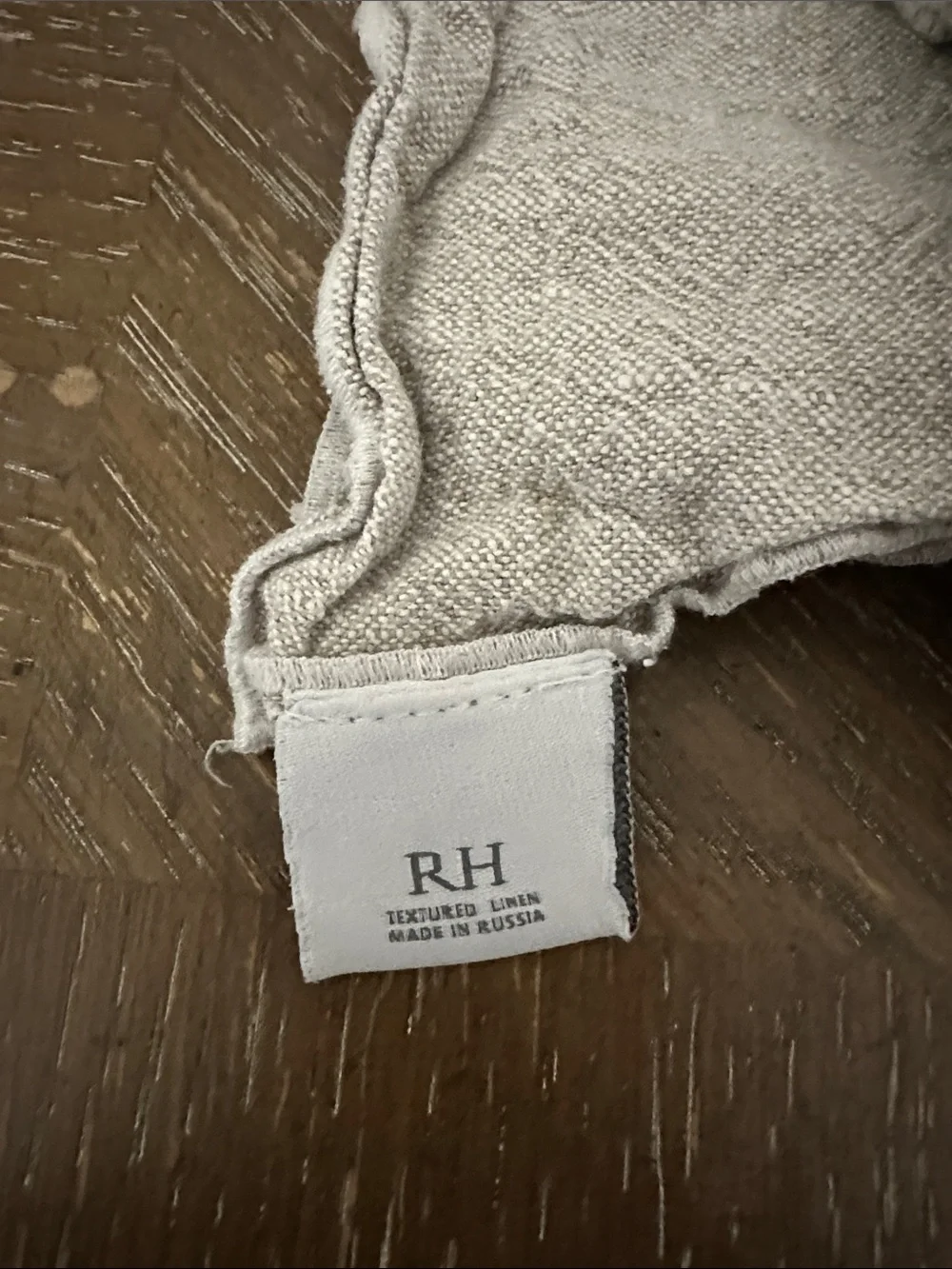 Restoration Hardware Stone Gray Linen-Blend Napkin Set